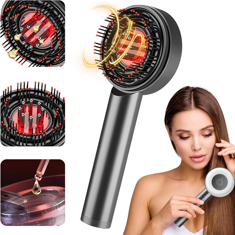 Cepillo Masajeador Cabello con Terapia de Luz