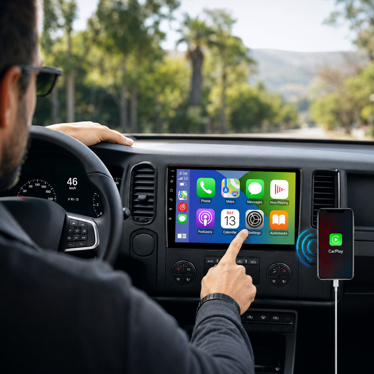 Radio Auto 9" AndroidAuto & CarPlay 1080p