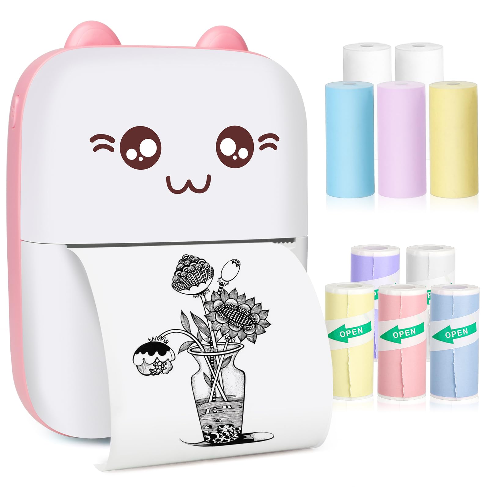 Mini Impresora Térmica Portátil Kawaii