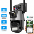 Cámara de Seguridad WiFi Vision Nocturna y Doble Lente Gran Angular