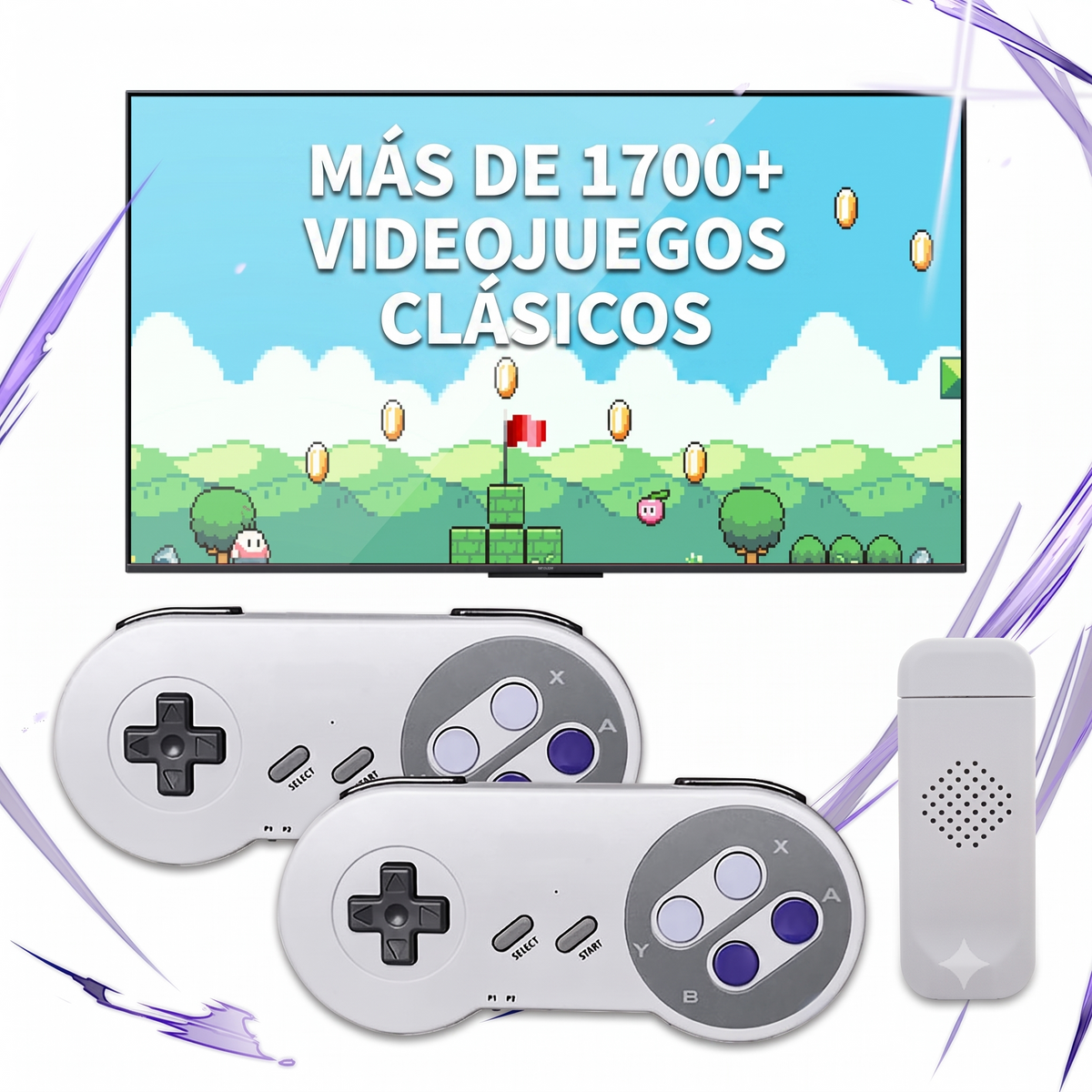 Consola Retro HD Inalámbrico NES/SNES