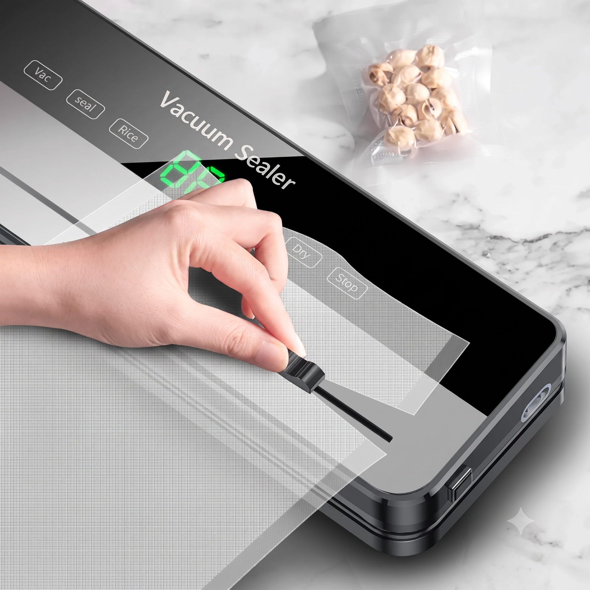 Selladora al Vacío con Pantalla Táctil