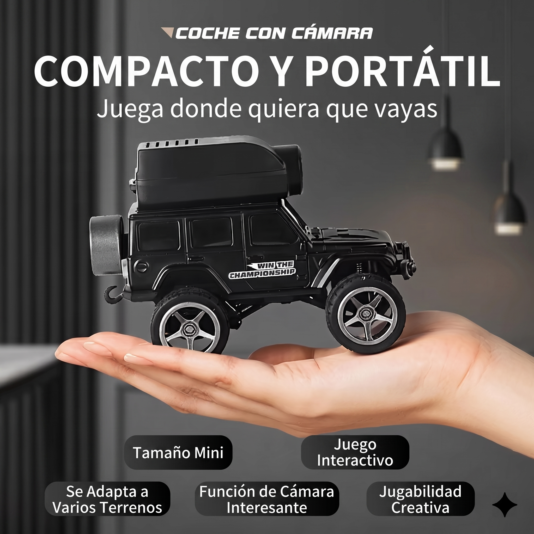 Mini Coche RC OFF-Road con Cámara FPV