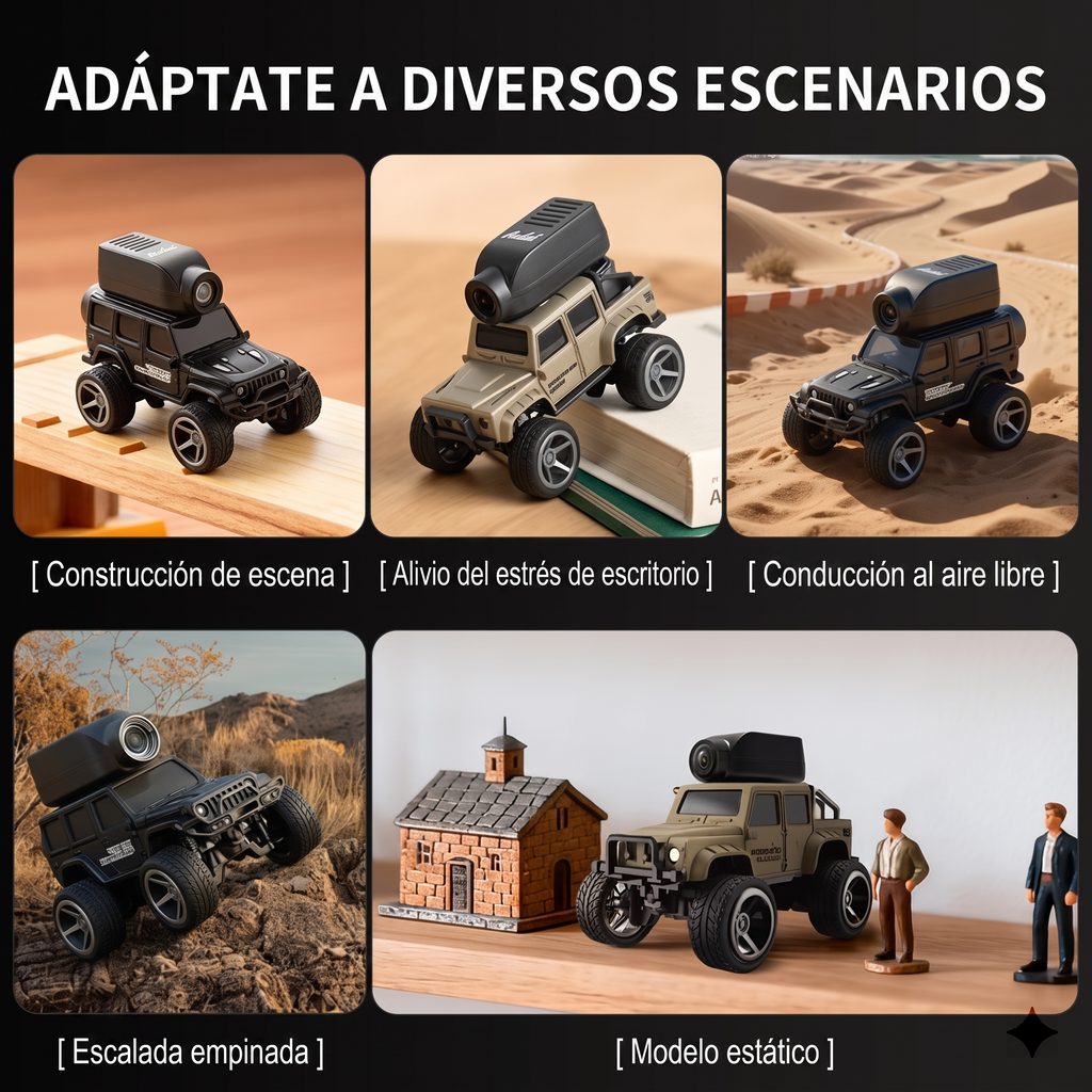 Mini Coche RC OFF-Road con Cámara FPV