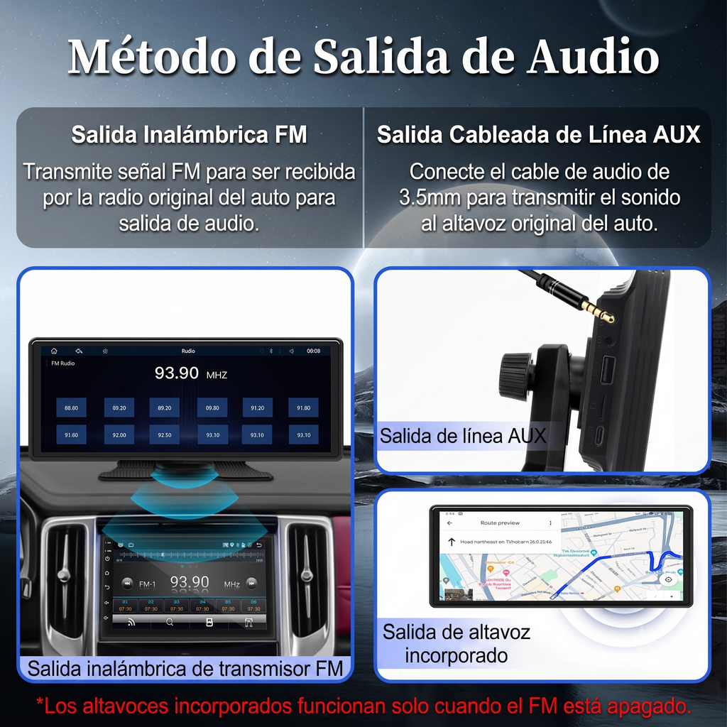 Pantalla Touch 10.26" para Auto CarPlay y AndroidAuto