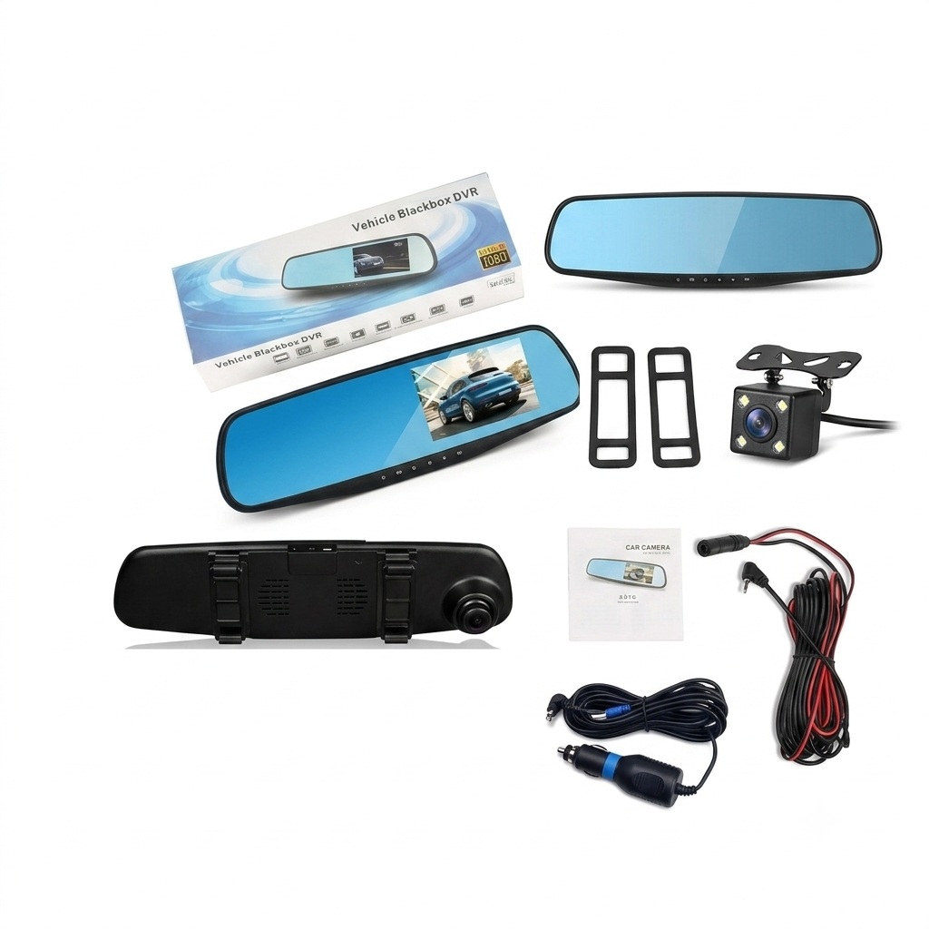 Espejo Retrovisor con Cámara Integrada HD
