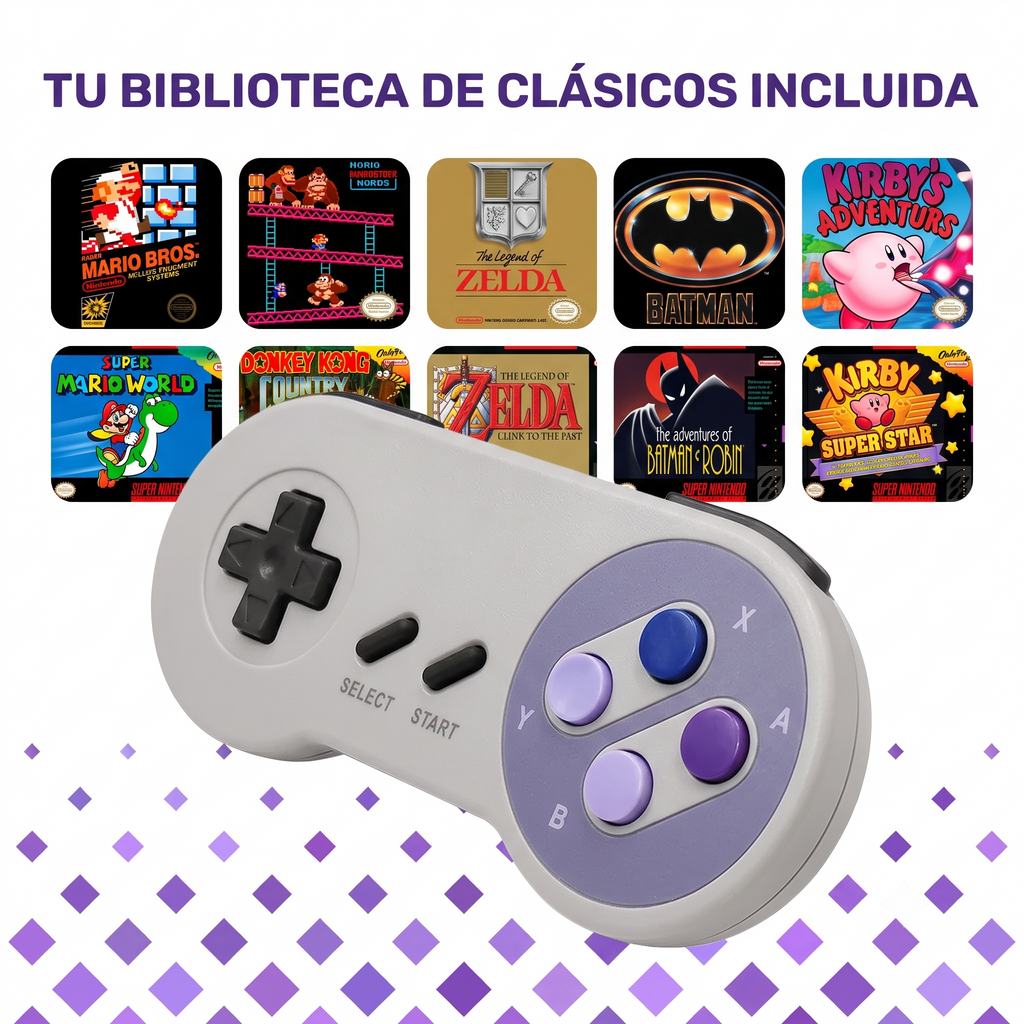 Consola Retro HD Inalámbrico NES/SNES