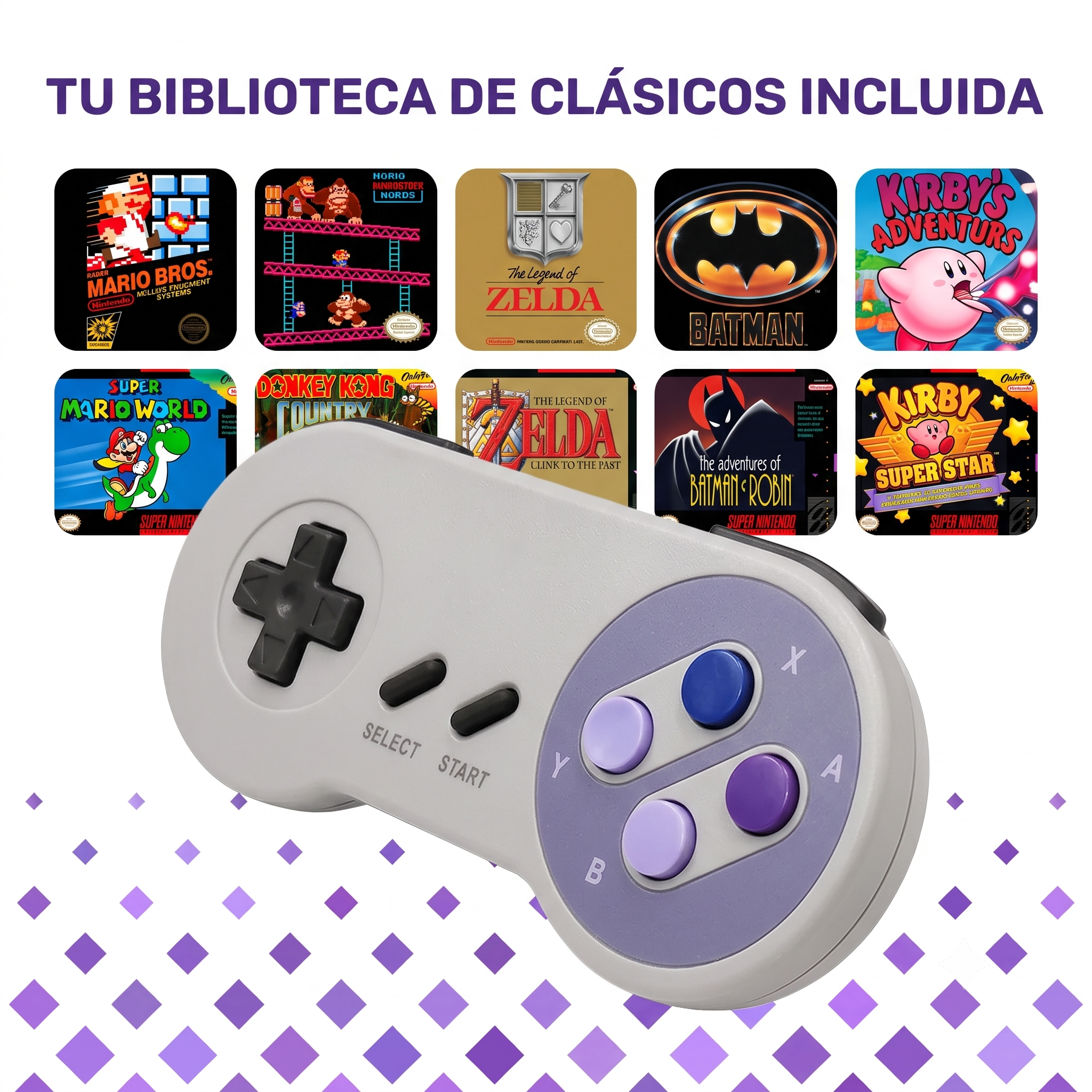 Consola Retro HD Inalámbrico NES/SNES