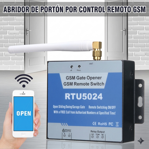 Abridor de Puerta RTU5024 Control Remoto por Llamada
