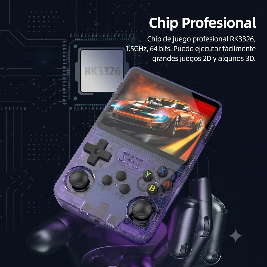 Consola R36S ArkOS Pantalla 3.5"