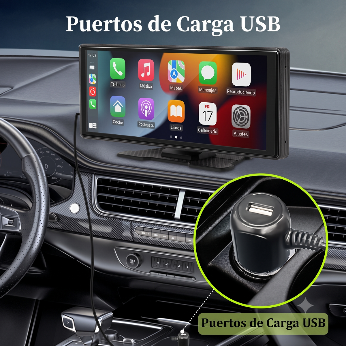 Pantalla Touch 10.26" para Auto CarPlay y AndroidAuto