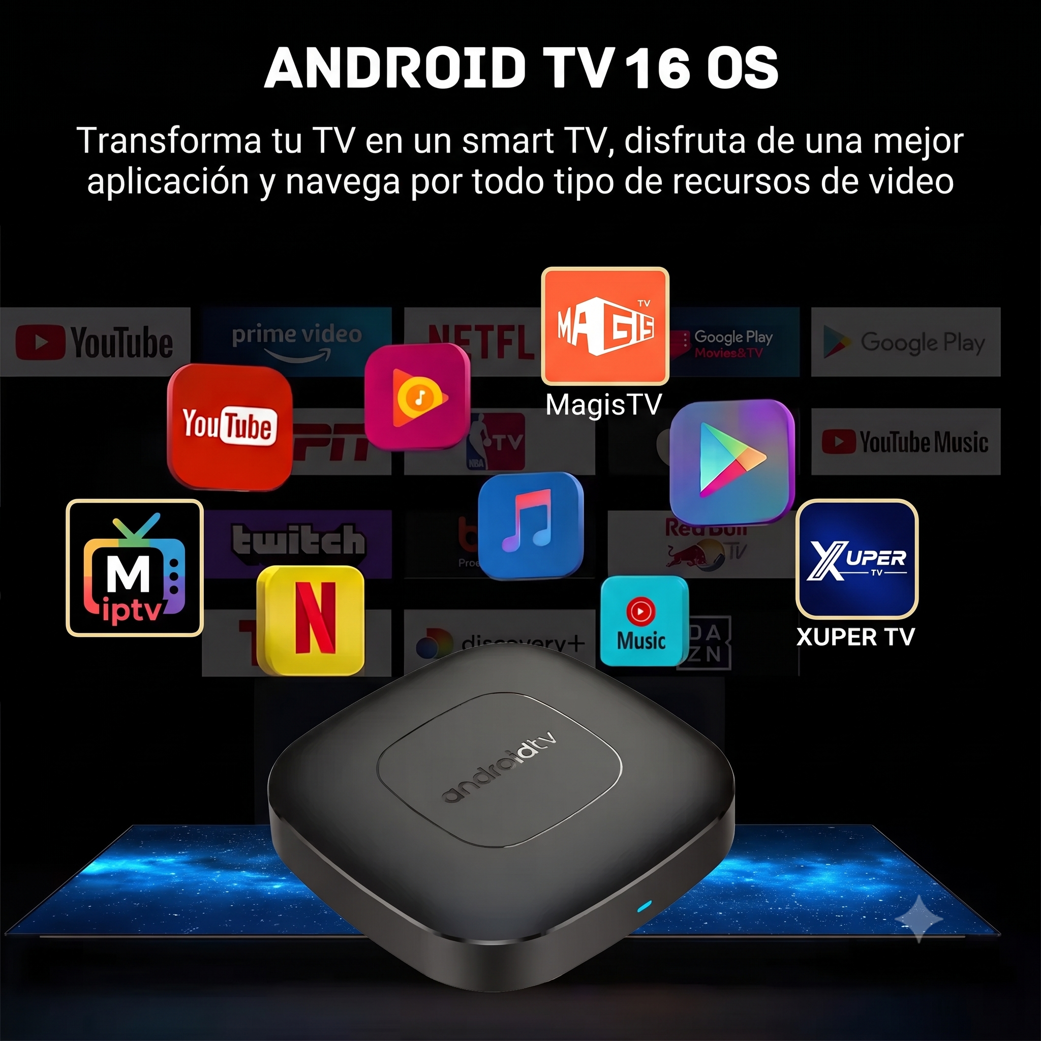 TvBox Android16 SmartTV WiFi 5G