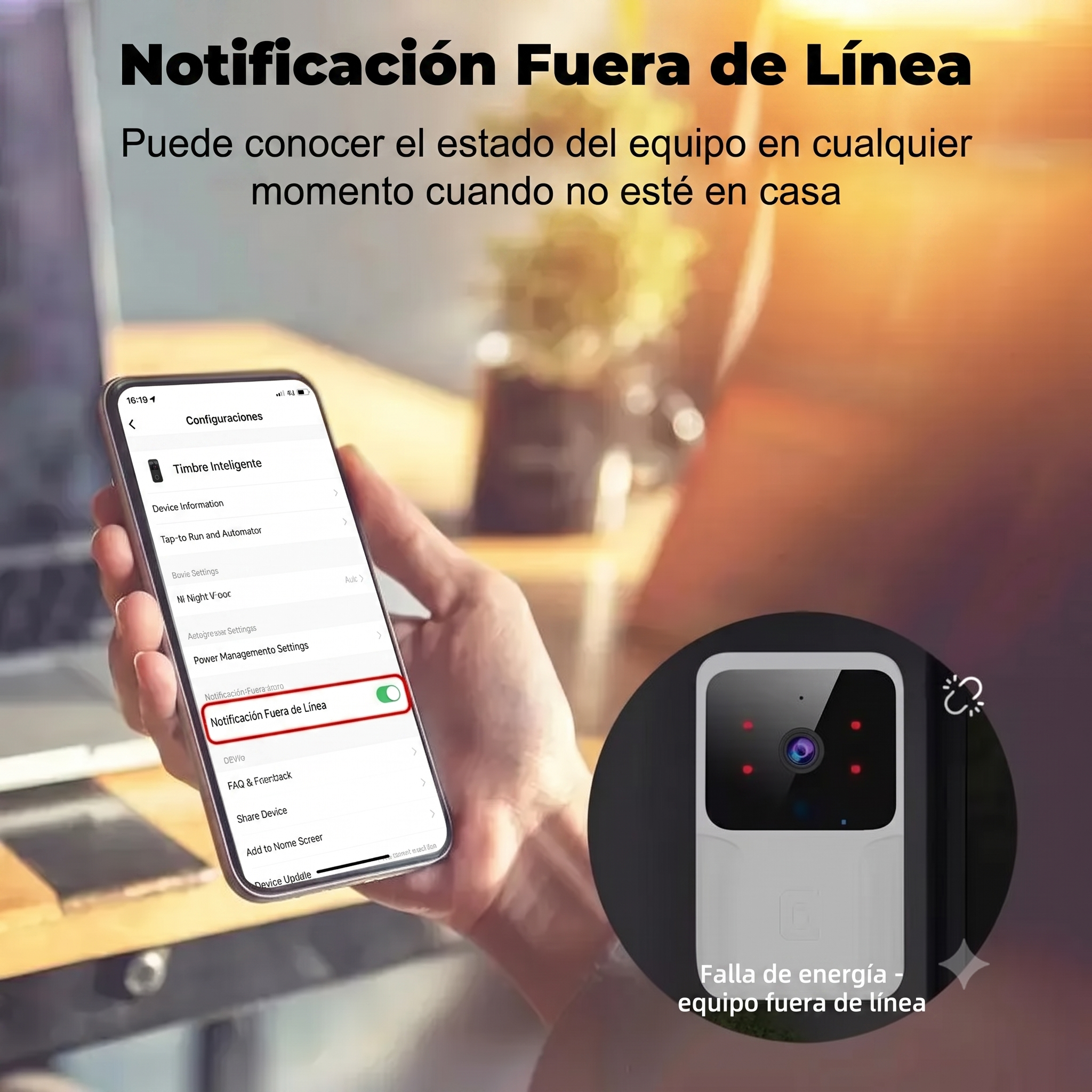Timbre Inteligente con WiFi (Videollamada + Foto)