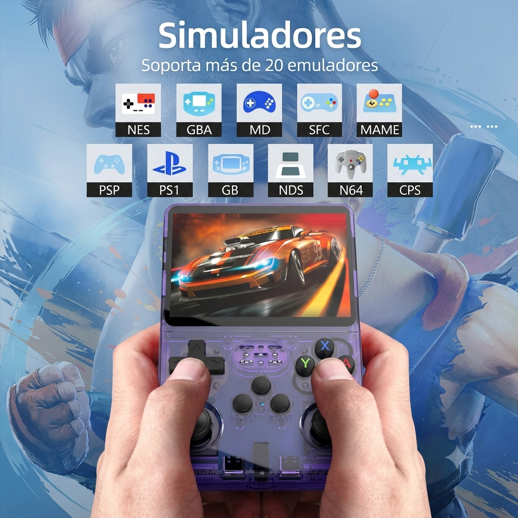 Consola R36S ArkOS Pantalla 3.5"