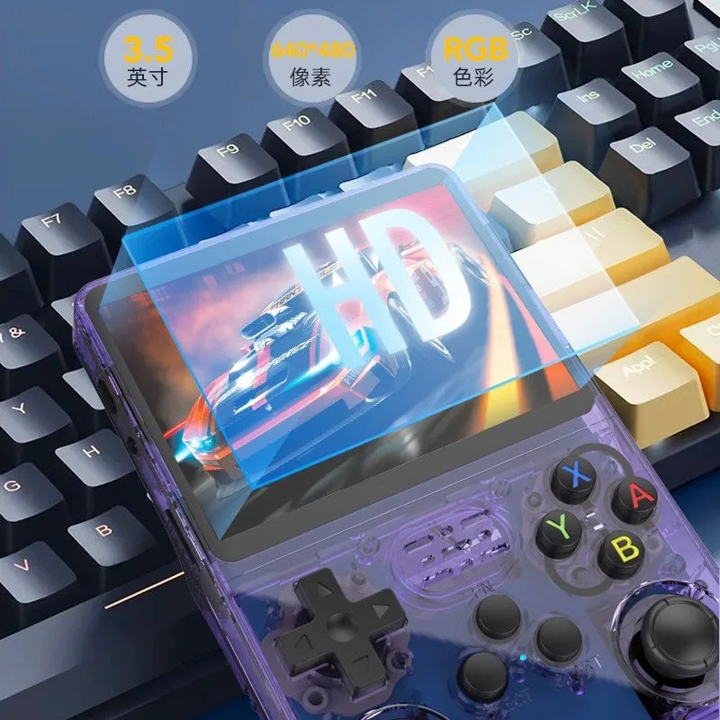Consola de Videojuegos Portátil ARKOS R36S - Retro Gaming, Sistema Linux, Pantalla IPS 3.5", 64GB/128GB