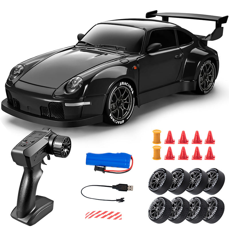 Auto DRIFT RC con Luces LED y Llantas de Repuesto
