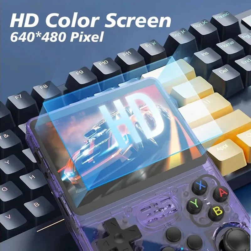 Consola de Videojuegos Portátil ARKOS R36S - Retro Gaming, Sistema Linux, Pantalla IPS 3.5", 64GB/128GB