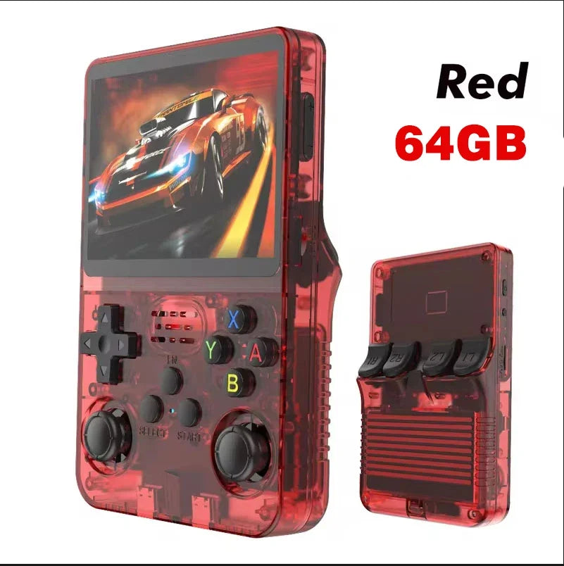 Consola de Videojuegos Portátil ARKOS R36S - Retro Gaming, Sistema Linux, Pantalla IPS 3.5", 64GB/128GB