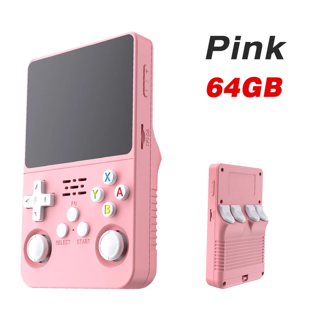 Consola de Videojuegos Portátil ARKOS R36S - Retro Gaming, Sistema Linux, Pantalla IPS 3.5", 64GB/128GB