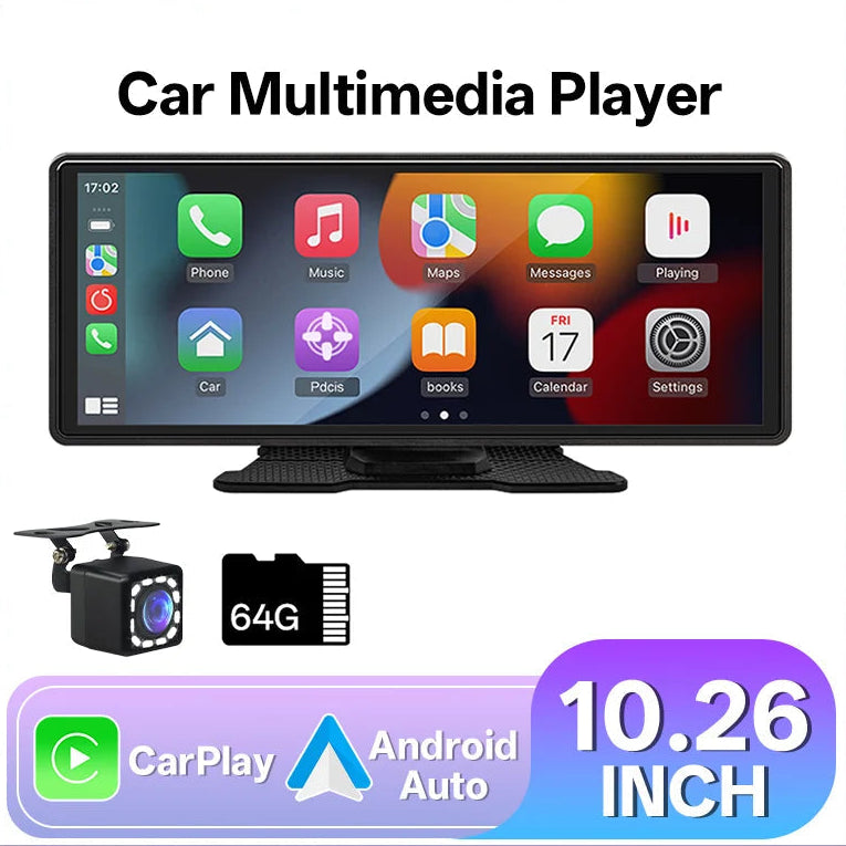 Pantalla Touch 10.26" para Auto CarPlay y AndroidAuto